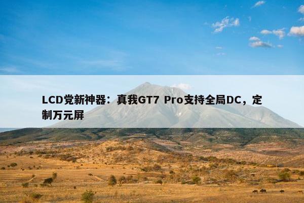 LCD党新神器：真我GT7 Pro支持全局DC，定制万元屏