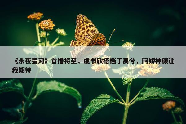 《永夜星河》首播将至，虞书欣搭档丁禹兮，阿娇神颜让我期待