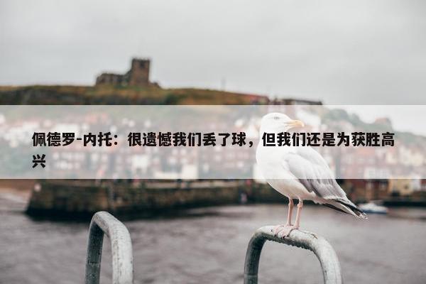 佩德罗-内托：很遗憾我们丢了球，但我们还是为获胜高兴