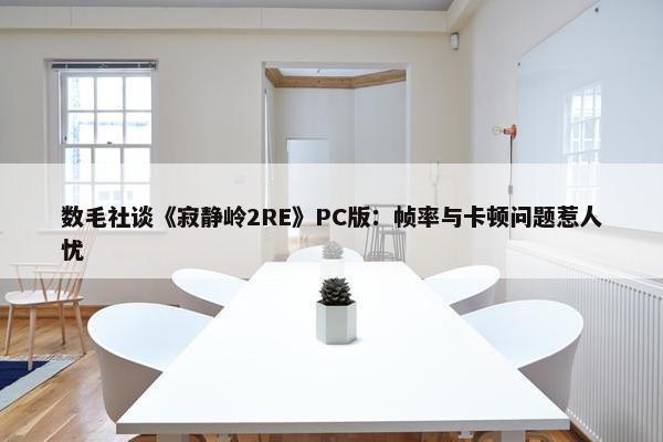 数毛社谈《寂静岭2RE》PC版：帧率与卡顿问题惹人忧