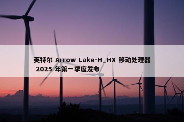 英特尔 Arrow Lake-H_HX 移动处理器 2025 年第一季度发布