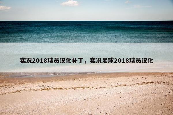 实况2018球员汉化补丁，实况足球2018球员汉化