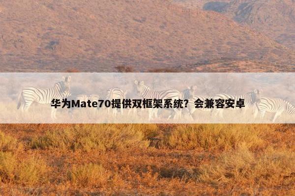 华为Mate70提供双框架系统？会兼容安卓