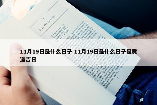 11月19日是什么日子 11月19日是什么日子是黄道吉日