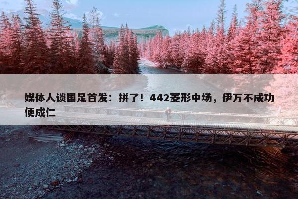 媒体人谈国足首发：拼了！442菱形中场，伊万不成功便成仁