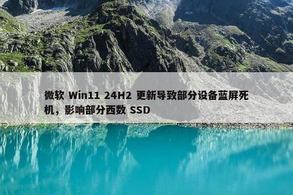 微软 Win11 24H2 更新导致部分设备蓝屏死机，影响部分西数 SSD