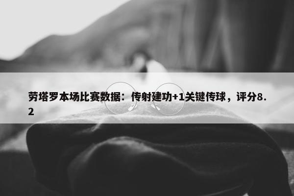 劳塔罗本场比赛数据：传射建功+1关键传球，评分8.2