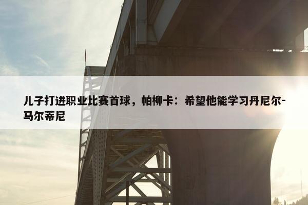 儿子打进职业比赛首球，帕柳卡：希望他能学习丹尼尔-马尔蒂尼