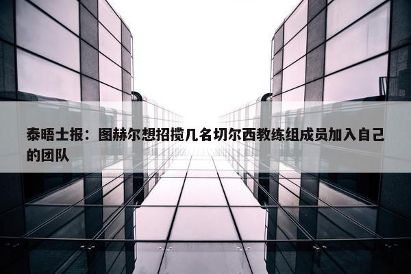 泰晤士报：图赫尔想招揽几名切尔西教练组成员加入自己的团队