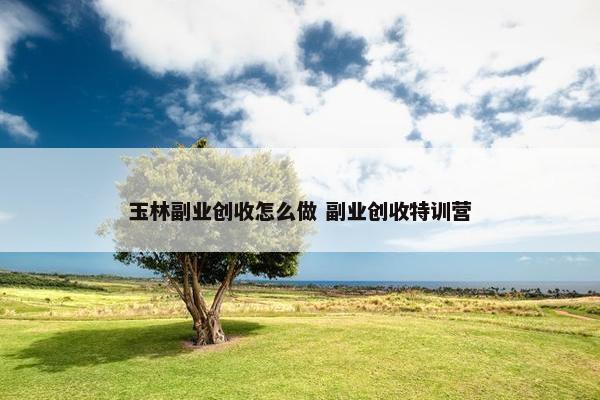 玉林副业创收怎么做 副业创收特训营