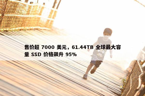 售价超 7000 美元，61.44TB 全球最大容量 SSD 价格飙升 95%