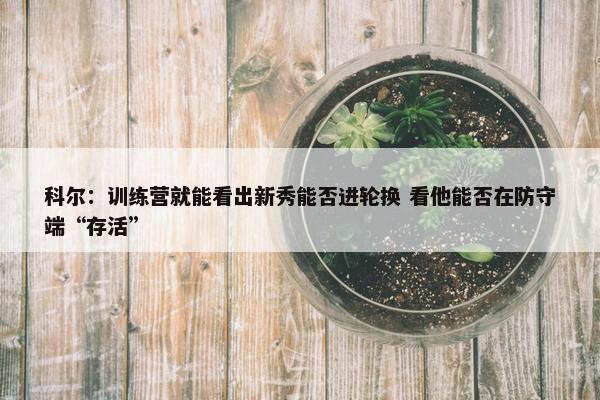 科尔：训练营就能看出新秀能否进轮换 看他能否在防守端“存活”