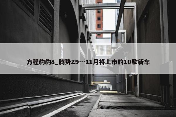 方程豹豹8_腾势Z9…11月将上市的10款新车