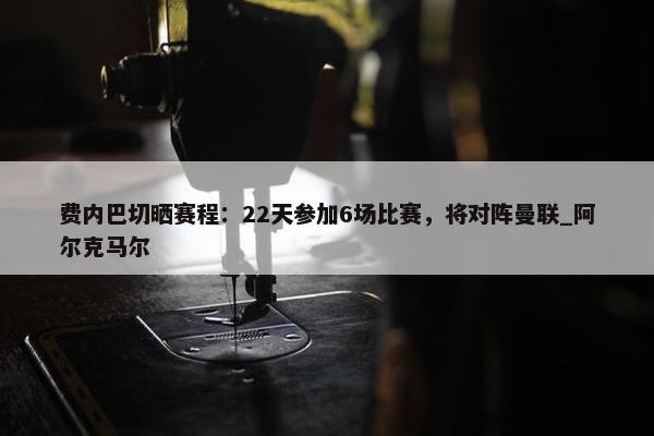 费内巴切晒赛程：22天参加6场比赛，将对阵曼联_阿尔克马尔