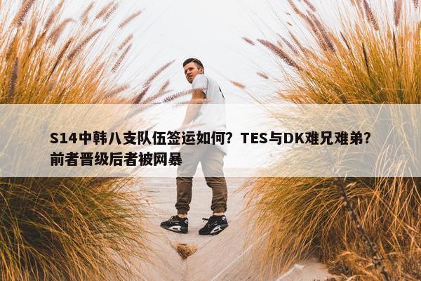 S14中韩八支队伍签运如何？TES与DK难兄难弟？前者晋级后者被网暴