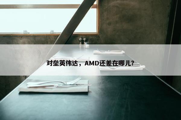 对垒英伟达，AMD还差在哪儿？