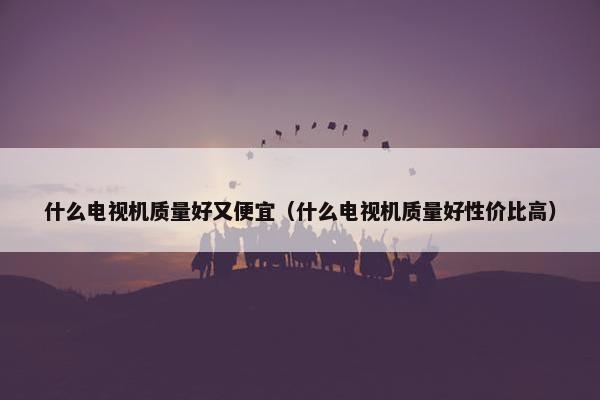 什么电视机质量好又便宜（什么电视机质量好性价比高）