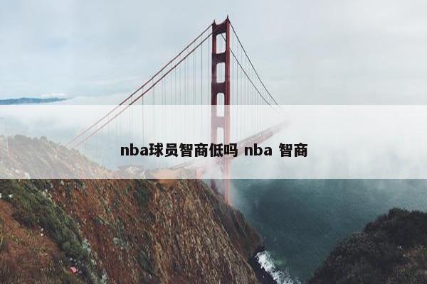 nba球员智商低吗 nba 智商