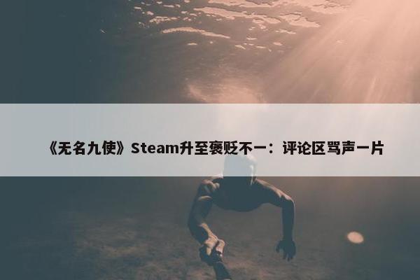 《无名九使》Steam升至褒贬不一：评论区骂声一片