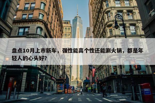 盘点10月上市新车，强性能高个性还能涮火锅，都是年轻人的心头好？