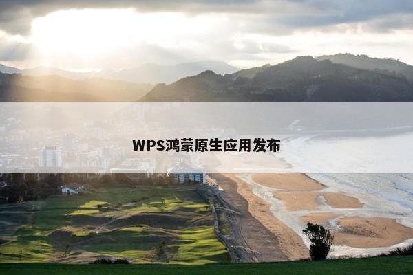 WPS鸿蒙原生应用发布