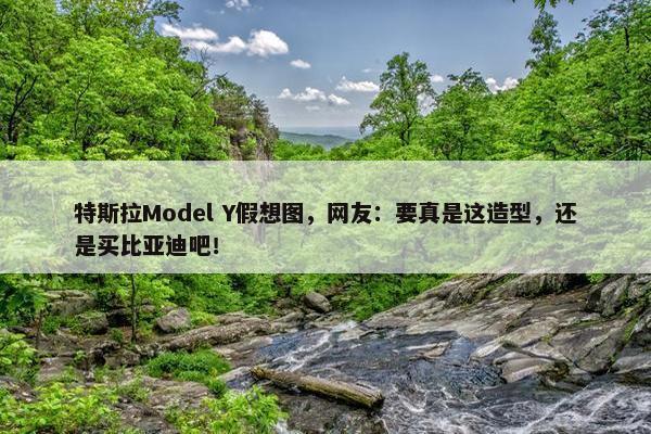 特斯拉Model Y假想图，网友：要真是这造型，还是买比亚迪吧！