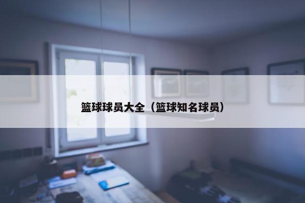 篮球球员大全（篮球知名球员）