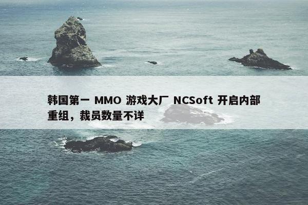 韩国第一 MMO 游戏大厂 NCSoft 开启内部重组，裁员数量不详