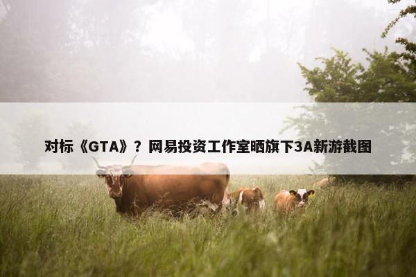 对标《GTA》？网易投资工作室晒旗下3A新游截图