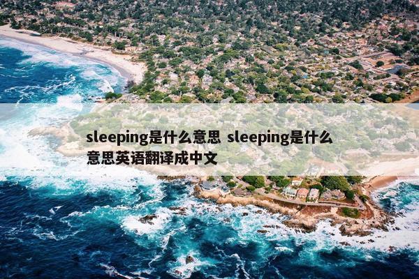 sleeping是什么意思 sleeping是什么意思英语翻译成中文