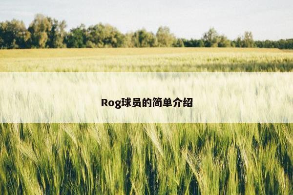 Rog球员的简单介绍