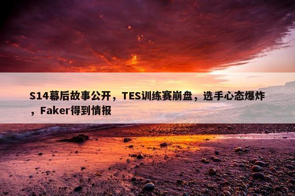 S14幕后故事公开，TES训练赛崩盘，选手心态爆炸，Faker得到情报