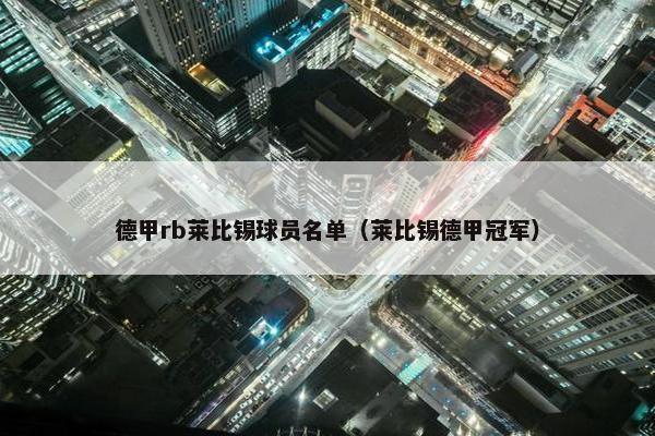 德甲rb莱比锡球员名单（莱比锡德甲冠军）