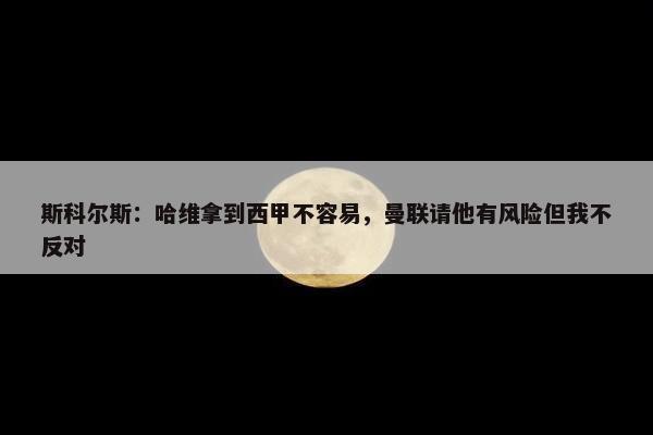 斯科尔斯：哈维拿到西甲不容易，曼联请他有风险但我不反对