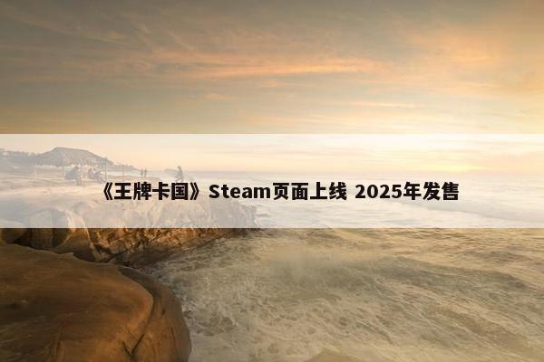 《王牌卡国》Steam页面上线 2025年发售