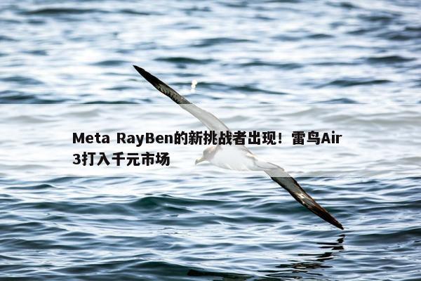 Meta RayBen的新挑战者出现！雷鸟Air 3打入千元市场