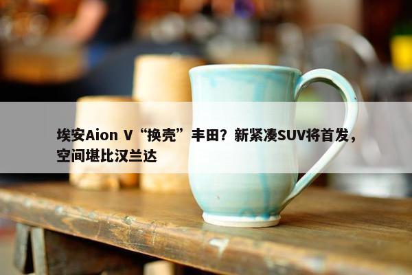 埃安Aion V“换壳”丰田？新紧凑SUV将首发，空间堪比汉兰达