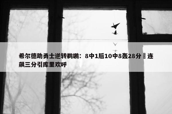 希尔德助勇士逆转鹈鹕：8中1后10中8轰28分 连飙三分引库里欢呼