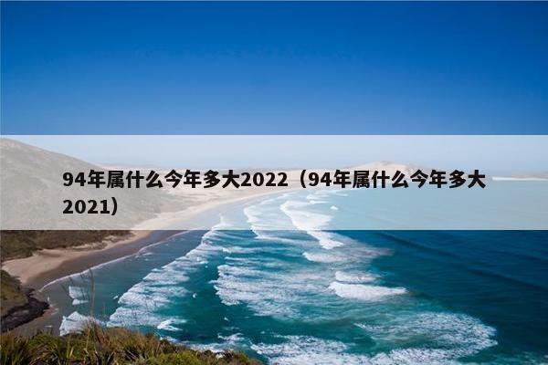 94年属什么今年多大2022（94年属什么今年多大2021）