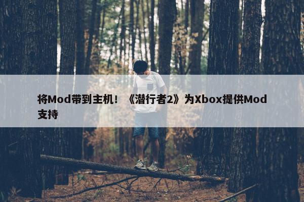 将Mod带到主机！《潜行者2》为Xbox提供Mod支持