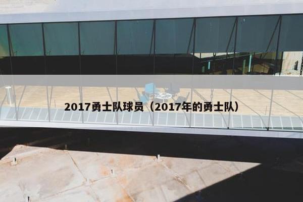 2017勇士队球员（2017年的勇士队）