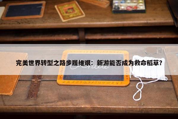 完美世界转型之路步履维艰：新游能否成为救命稻草？