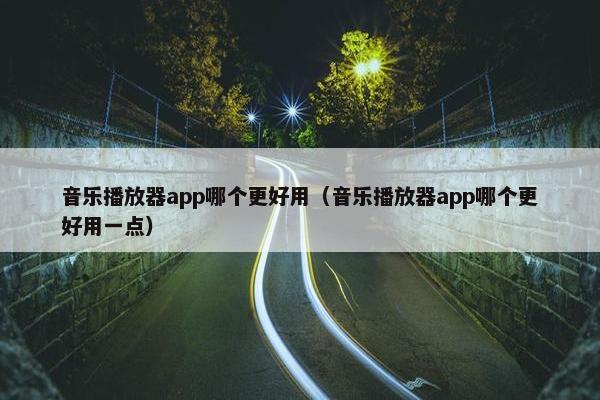 音乐播放器app哪个更好用（音乐播放器app哪个更好用一点）